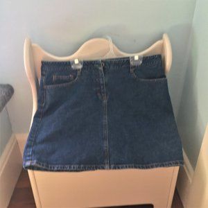 Classic Blue Denim Mini Skirt